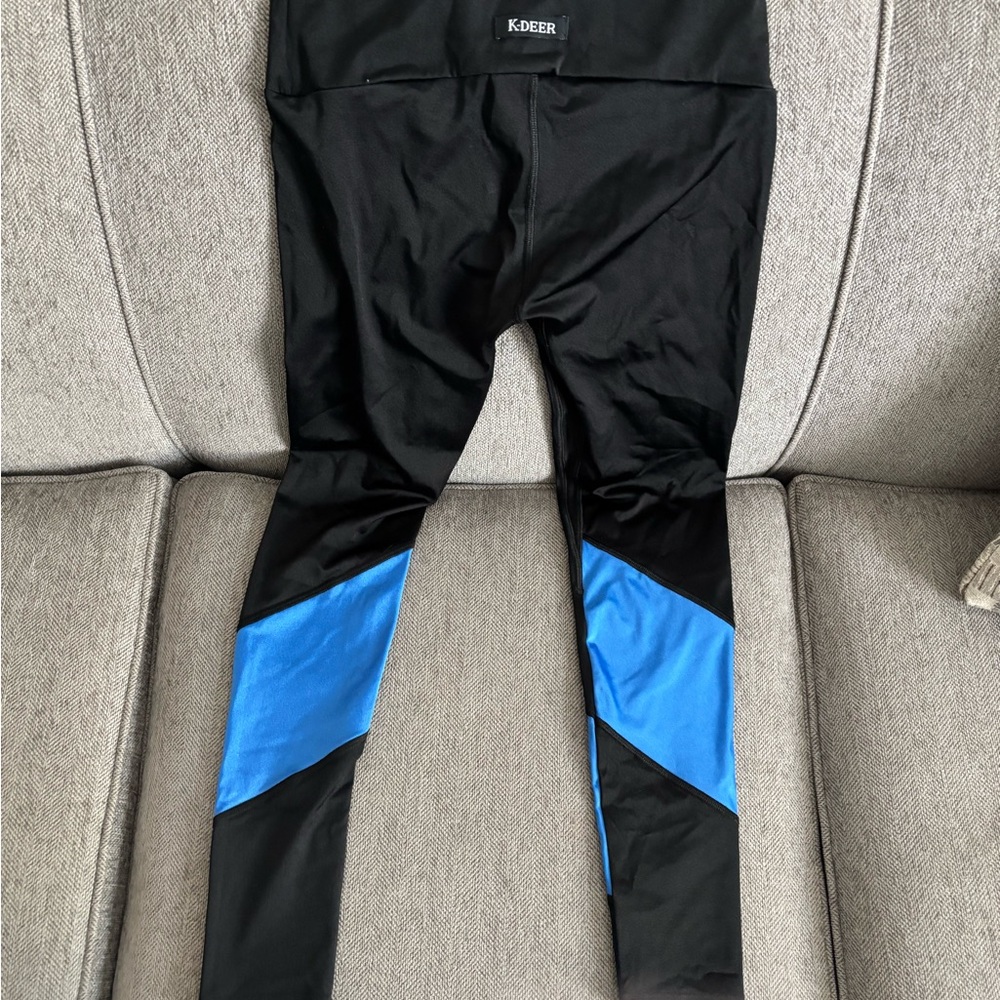 K-DEER Black Sneaker Length Leggings